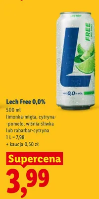 Piwo Lech Free 0,0% promocja w Lidl