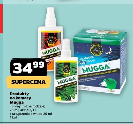 Urządzenie na komary z wkładem Mugga promocja w Netto