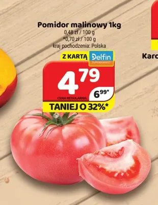 Pomidor malinowy promocja w Delfin