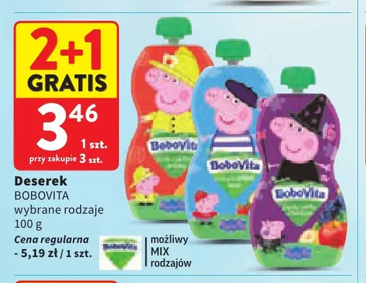 Deserek BoboVita promocja w Intermarche