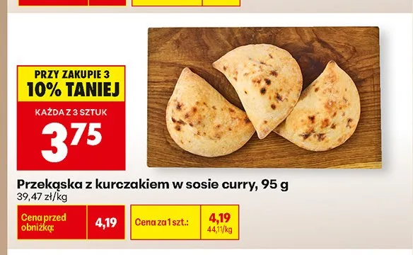 Przekąska z kurczakiem w sosie curry promocja w Biedronka