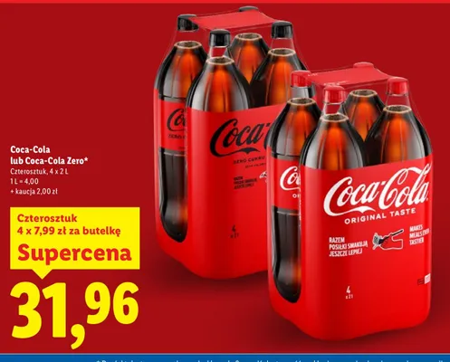 Napój gazowany Coca-Cola promocja w Lidl