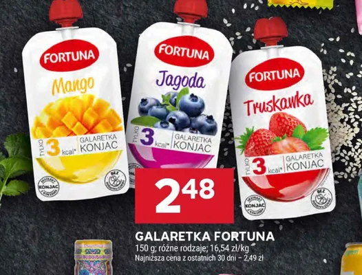 Galaretka Fortuna Mango promocja w Stokrotka