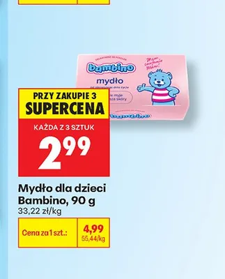 Mydło dla dzieci Bambino promocja w Biedronka