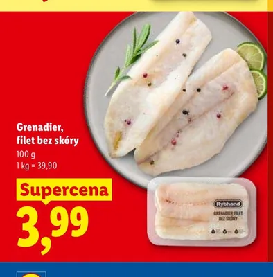 Grenadier filet bez skóry promocja w Lidl