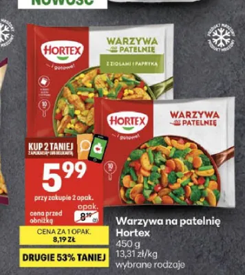 Warzywa na patelnię z ziołami i papryką Hortex promocja w Delikatesy Centrum