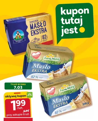 Masło ekstra 82% promocja w Stokrotka