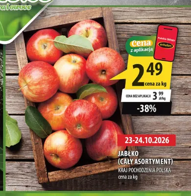 Jabłka polskie promocja w Arhelan