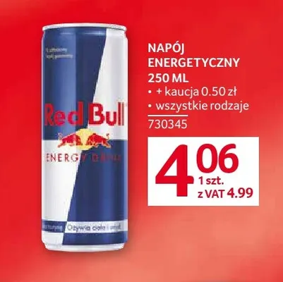 Napój energetyczny Red Bull promocja w Selgros
