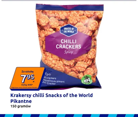 Krakersy chilli Snacks of the World Pikantne promocja w Action