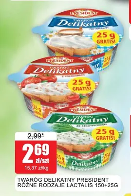 Twaróg Delikatny Président promocja w Bingo