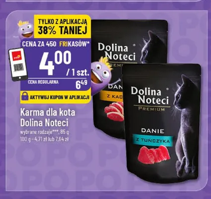 Karma dla kota Dolina Noteci Premium Danie z Tuńczyka promocja w POLOmarket