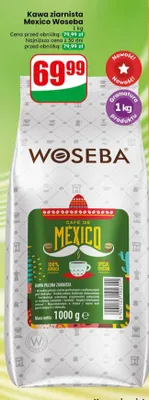 Kawa ziarnista Mexico Woseba promocja w Dino