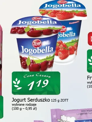 Jogurt Serduszko 125g promocja w CEZAR Delikatesy