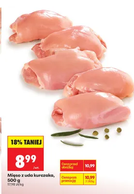 Mięso z uda kurczaka promocja w Biedronka