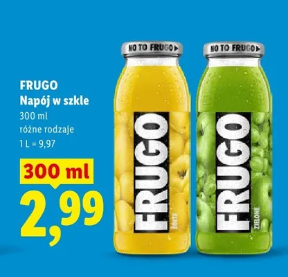 Napój w szkle Frugo zielony promocja w Lidl