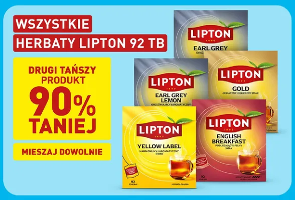 Herbata Lipton Yellow Label promocja w Aldi