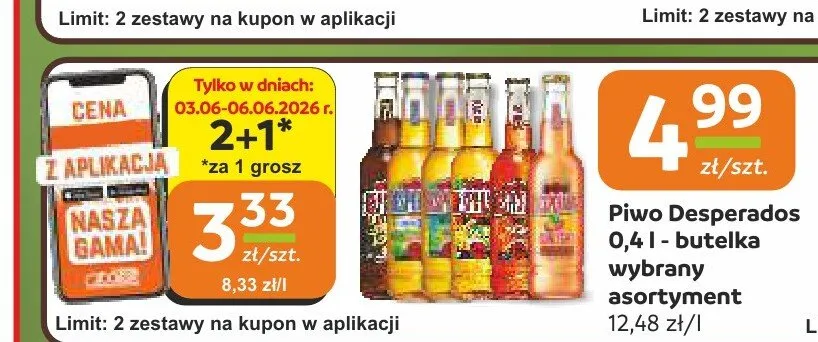 Piwo Desperados promocja w Społem Częstochowa
