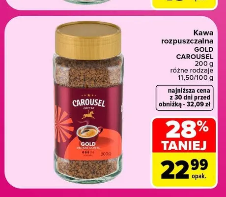 Kawa rozpuszczalna Gold Carousel promocja w Carrefour