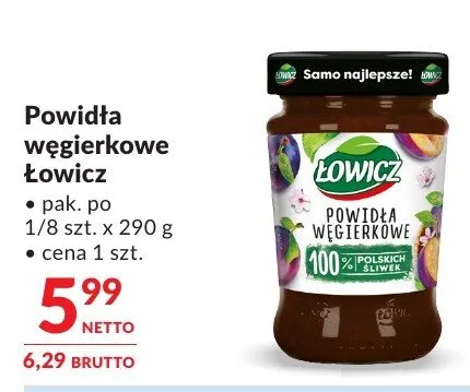 Powidła węgierkowe Łowicz promocja w Makro