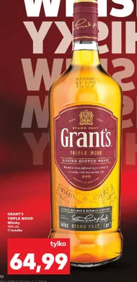 Whisky Triple Wood promocja w Kaufland