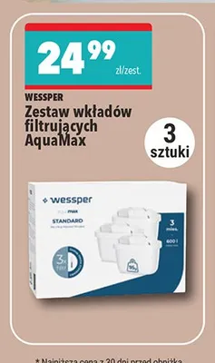 Zestaw wkładów filtrujących Wessper AquaMax 3-pak promocja w Biedronka