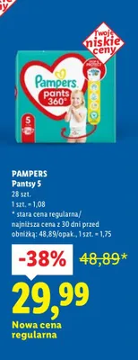 Pieluszki Pantsy 5 promocja w Lidl