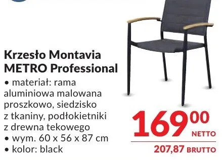 Krzesło Montavia METRO Professional promocja w Makro