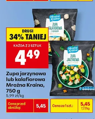 Zupa kalafiorowa Mroźna Kraina promocja w Biedronka