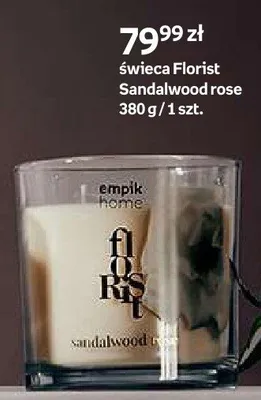 Świeca Florist Sandalwood rose promocja w Empik