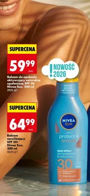 Balsam aktywujący opaleniznę spf 20 Nivea sun protect & bronze promocja w Biedronka