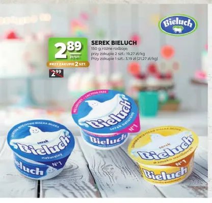 Serek naturalny Bieluch promocja w Stokrotka