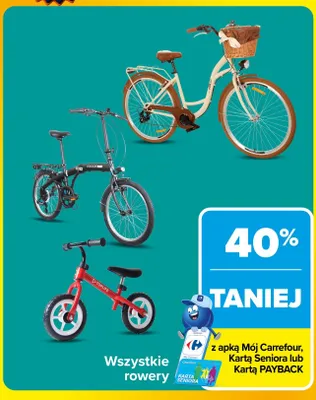Rowery promocja w Carrefour