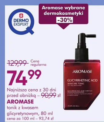 Tonik aromase z kwasem glicyretynowym promocja w Super-Pharm