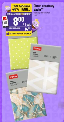 Obrus ceratowy Vavio promocja w POLOmarket