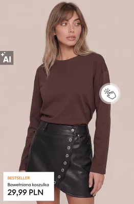 Bawełniana koszulka promocja w Sinsay