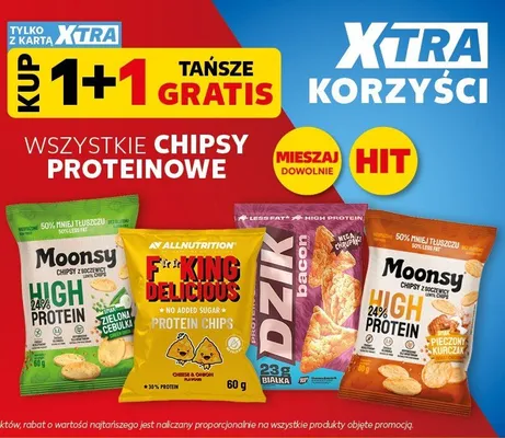 Chipsy z soczewicy Moonsy High Protein Pieczony Kurczak promocja w Kaufland