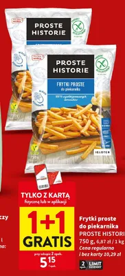 Frytki proste do piekarnika Proste Historie promocja w Intermarche