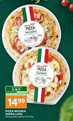 Pizza włoska Piccante Pappa Luigi promocja w Stokrotka