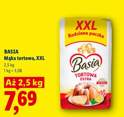 Mąka tortowa XXL Basia promocja w Lidl