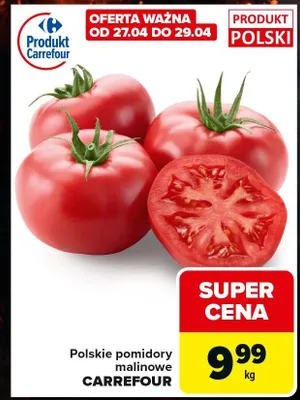 Pomidory malinowe polskie Carrefour promocja w Carrefour Express