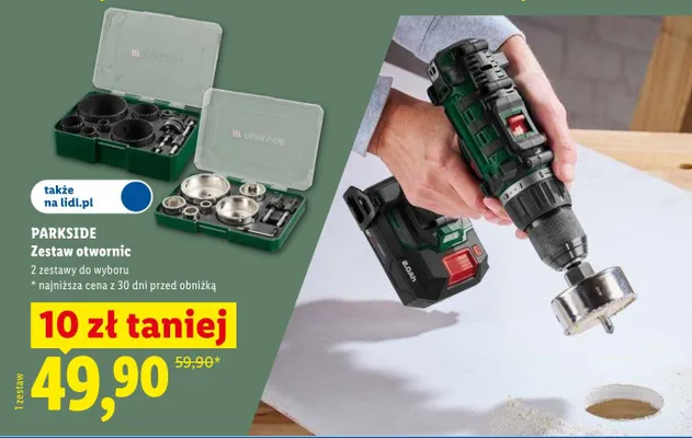 Zestaw otwornic PARKSIDE promocja w Lidl