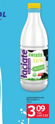 Mleko świeże bez laktozy Łaciate 2% promocja w Selgros