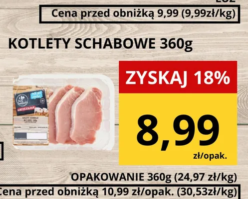 Kotlety schabowe 360g promocja w Supeco