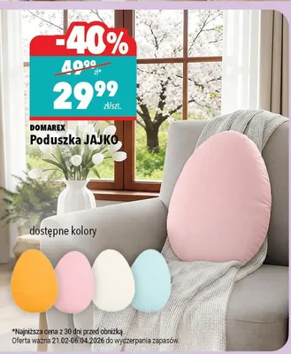 Poduszka Jajko promocja w Biedronka Home