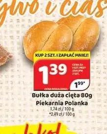 Bułka duża cięta Piekarnia Polanka promocja w Delfin