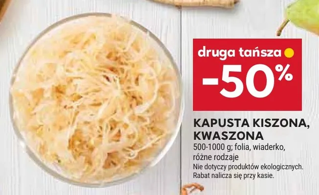 Kapusta kiszona kwaszona promocja w Stokrotka