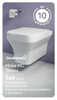 Miska WC GoodHome Teesta promocja w Castorama