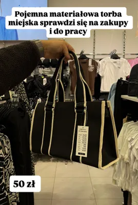 Pojemna materiałowa torba miejska Pepco promocja w Pepco