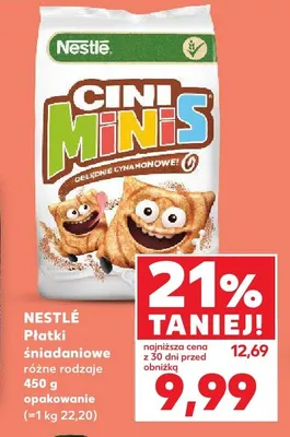 Płatki śniadaniowe Cini Minis promocja w Kaufland
